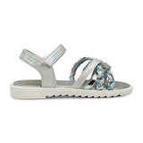 BubbleGummers BELINA Shiny Belt Sandal for Little Girls