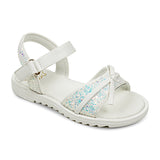 BubbleGummers BELINA Shimmery Belt Sandal for Little Girls