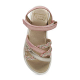 BubbleGummers BELINA Shiny Belt Sandal for Little Girls