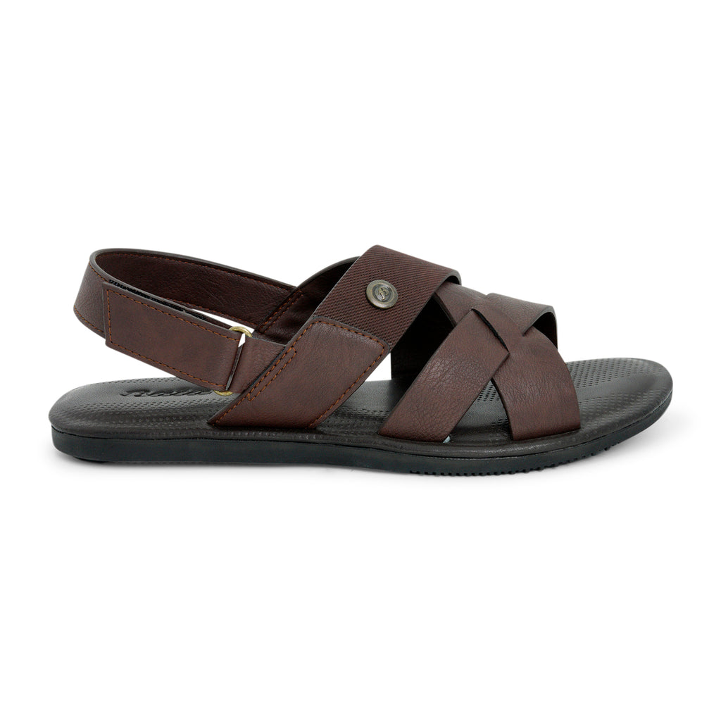 Buy Bata Solid Brown Sandals online