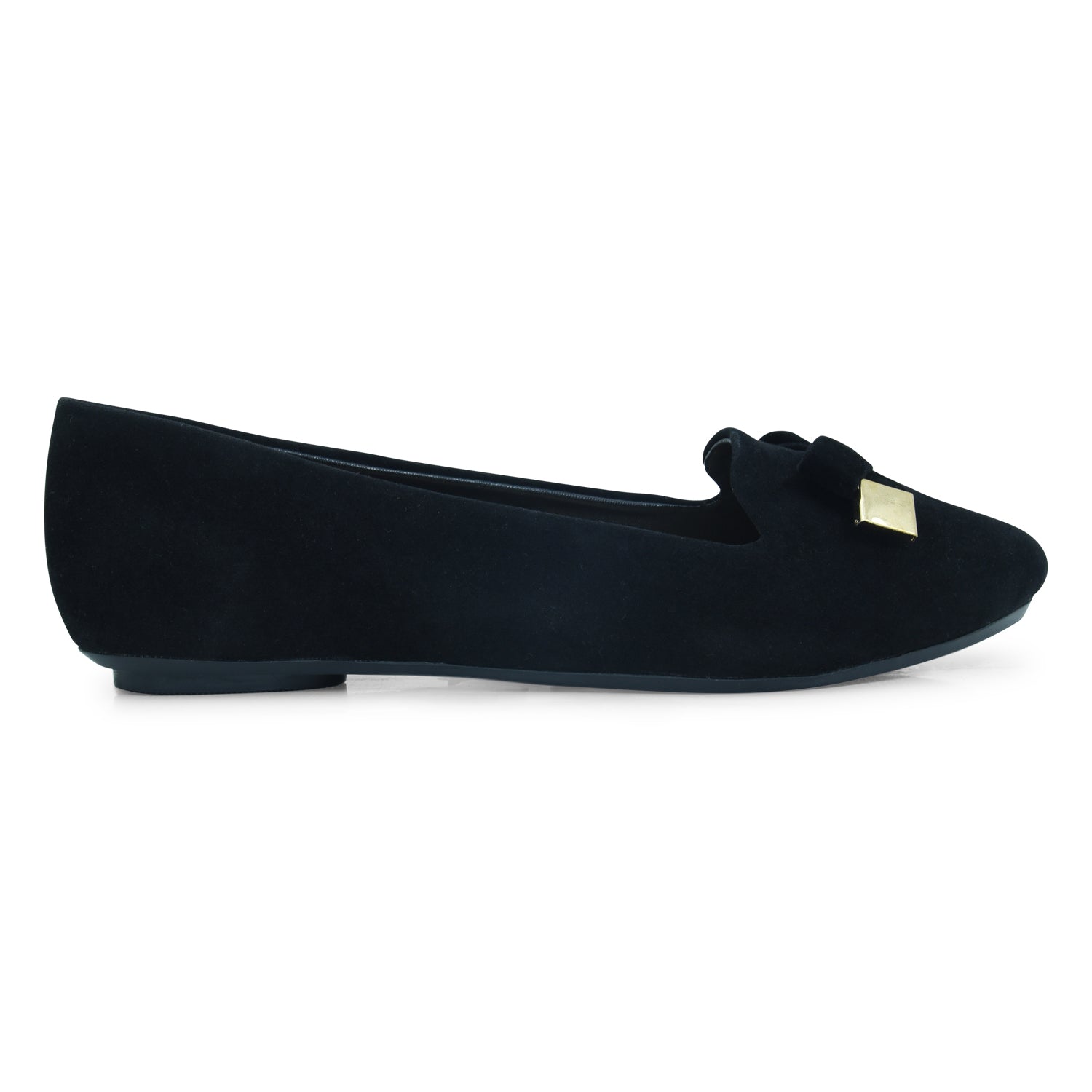 Black suede hotsell ballet flats